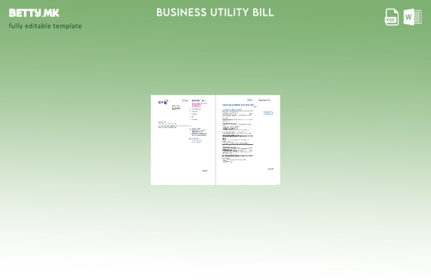 Страници со сметки за деловни комунални услуги на Обединетото Кралство BT